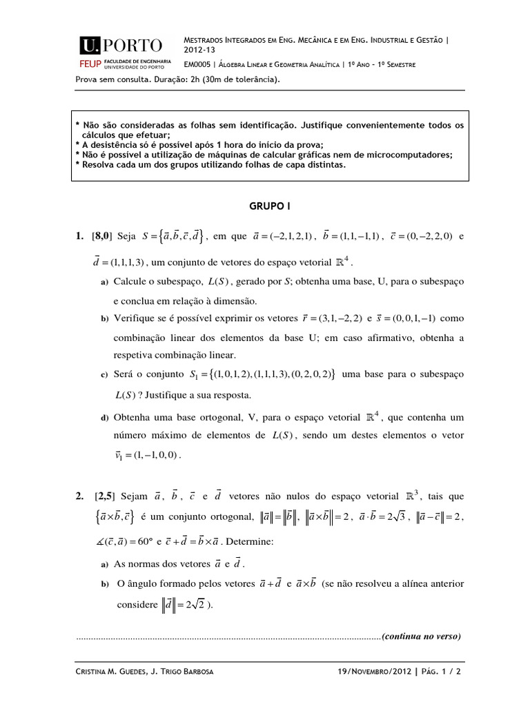 Teste 1 | PDF
