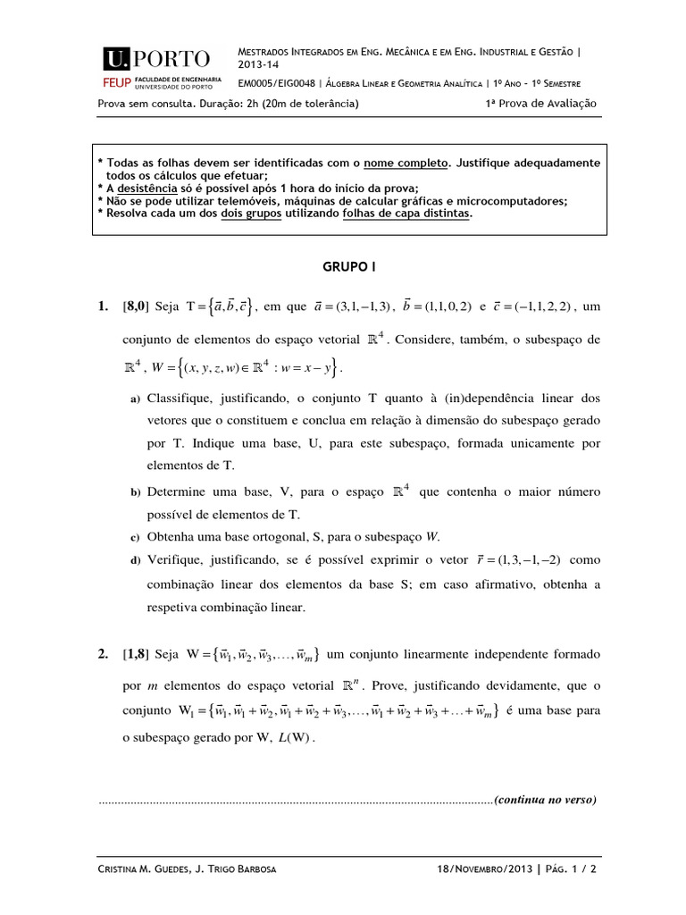Teste 1 | PDF