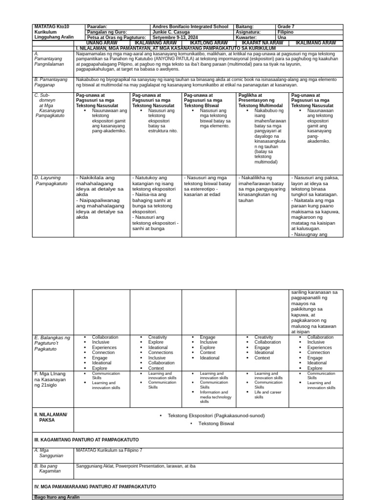 DLL - Week 7 | PDF