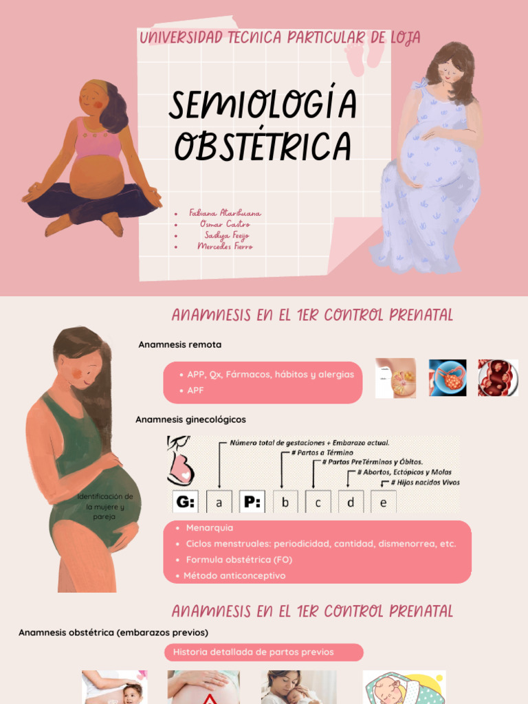 Presentación Preparación Parto Embarazo Femenino Rosa | PDF | Parto ...