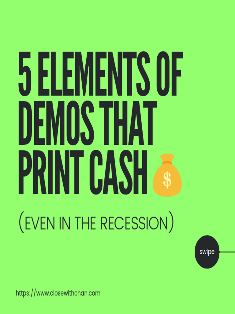 5 elements of demos that print cash download pdf