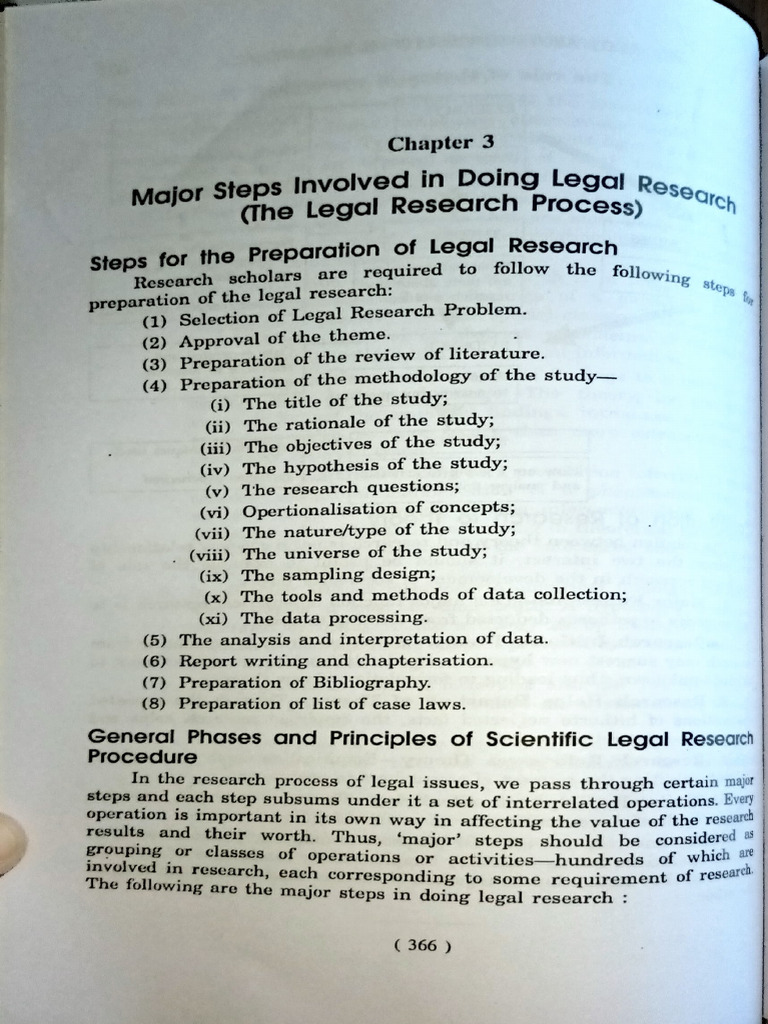Steps of Legal Research | PDF