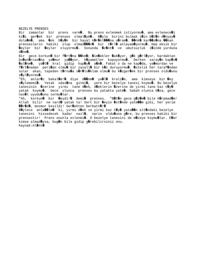 Bezelye Prenses | PDF