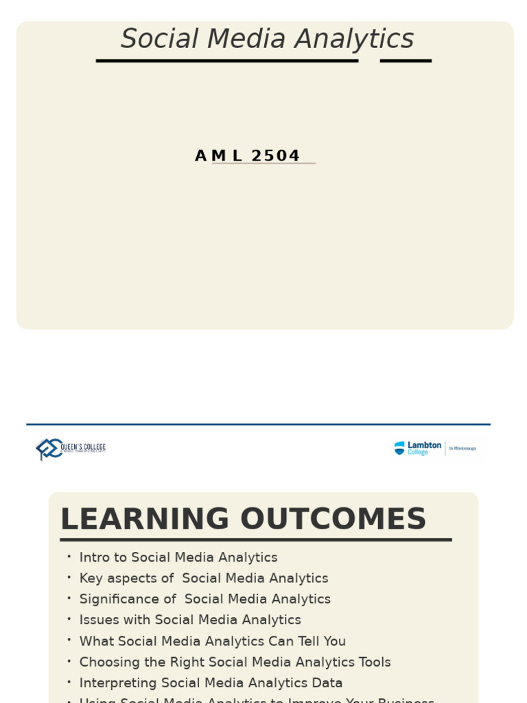 Social Media Analytics Overview | PDF | Analytics | Computers