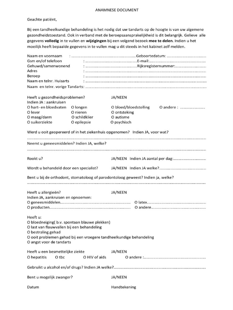 Anamnese | PDF