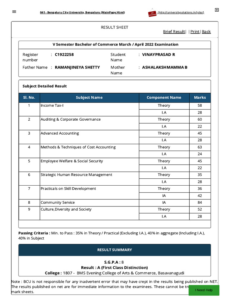 Vinay 5 TH Sem | PDF