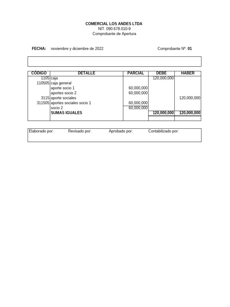 Ciclo Contable Faider Esneider Baez Ramirez | PDF