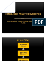29 - Establishing New Universitiies - Parag C Shah