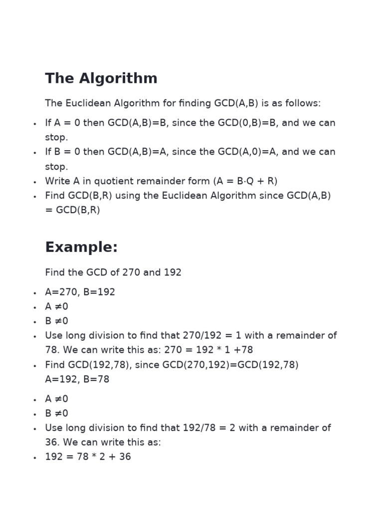The Algorithm | PDF