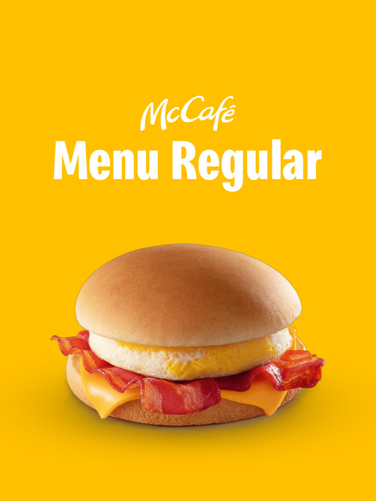 Documentation Materials EXPERIÊNCIA DO CLIENTE MCCAFÉ Menu Regular ...