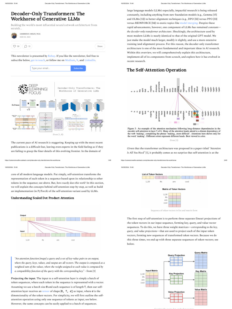Decoder-Only Transformers - The Workhorse of Generative LLMs | PDF ...