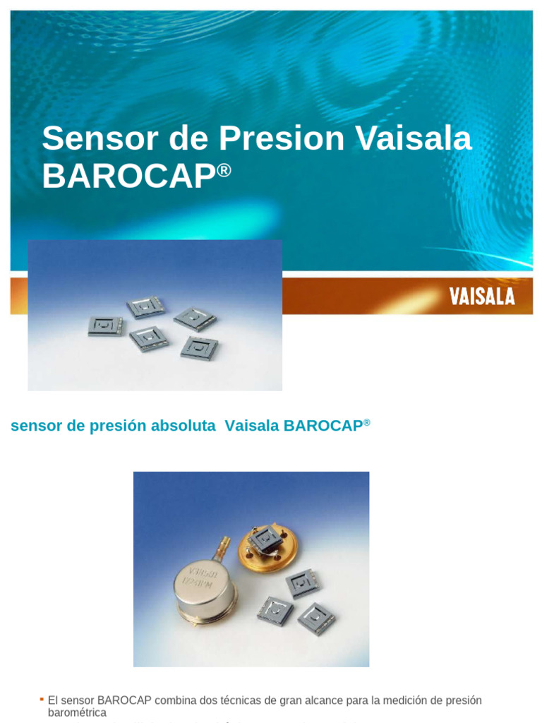Sensor de Presion Vaisala-Barocap | PDF