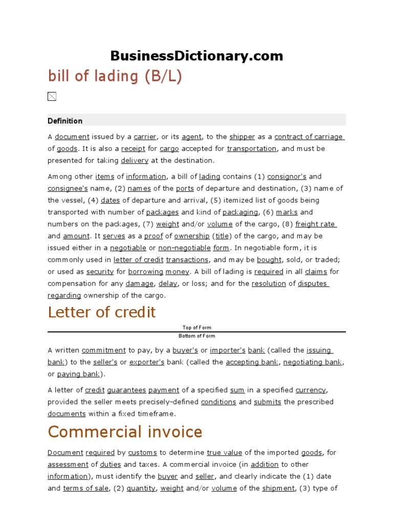 Business Dictionary PDF