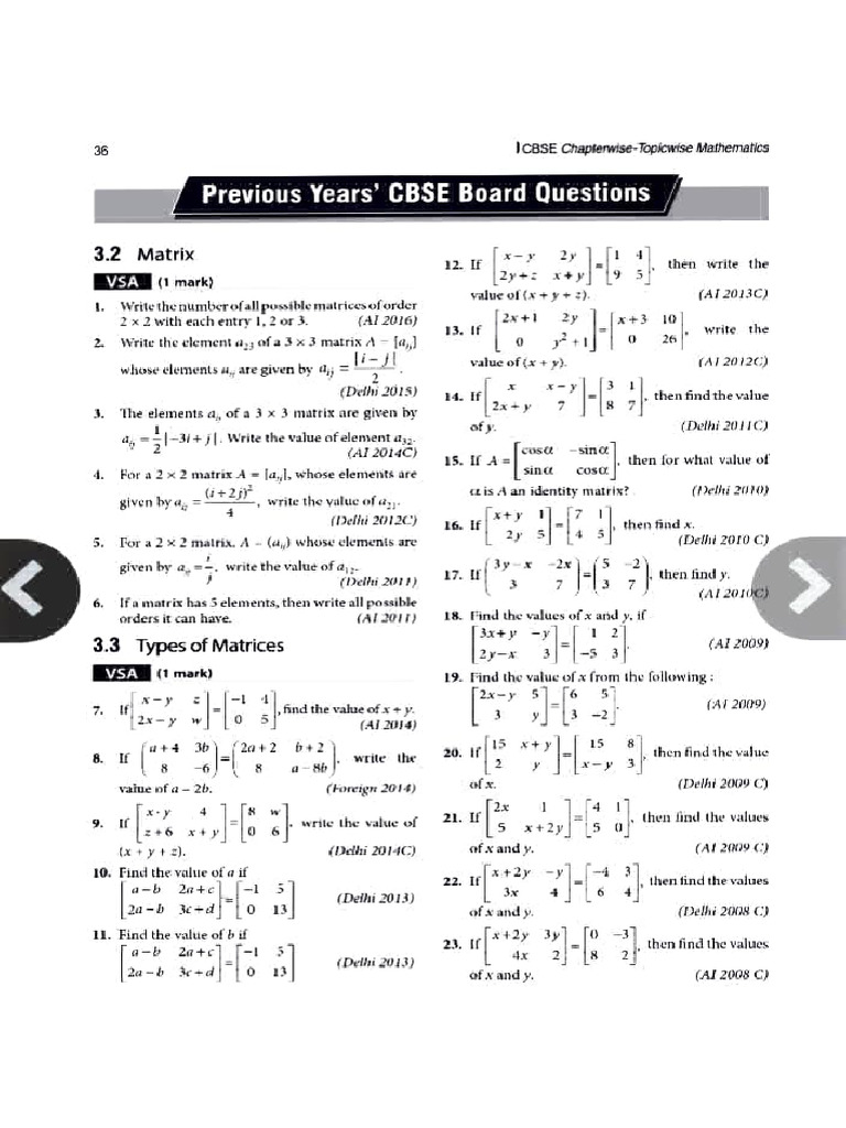 Matrices | PDF