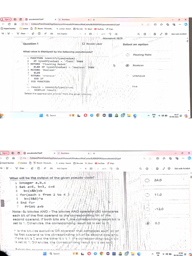Pseudo Code | PDF
