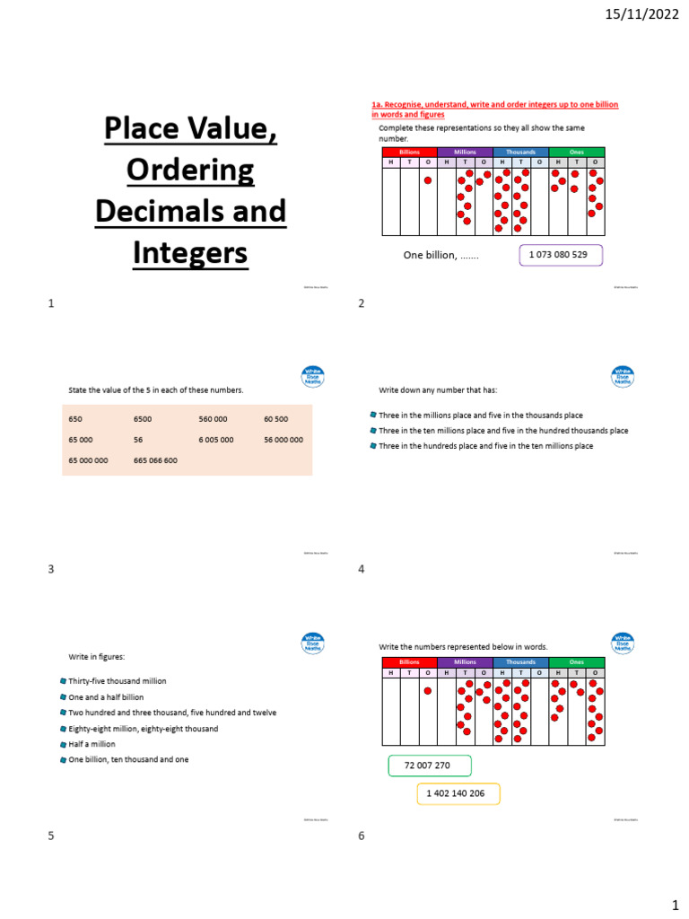 Year 7 Module 1 Upper Band Revision | PDF