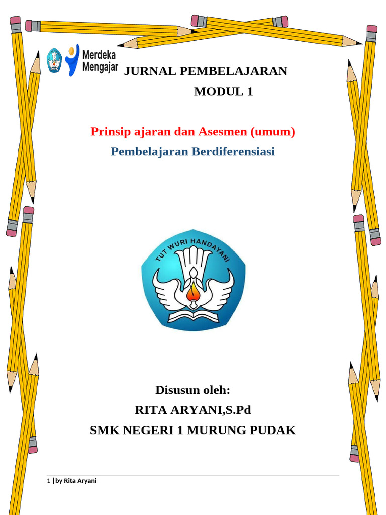 Jurnal 1 Pembelajaran Berdiferensiasi | PDF