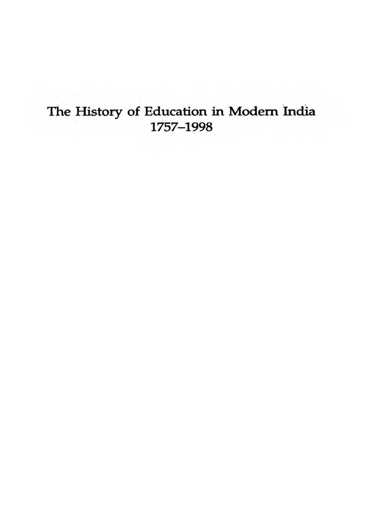 Suresh Chandra Ghosh - The History of Education in Modern India, 1757 ...