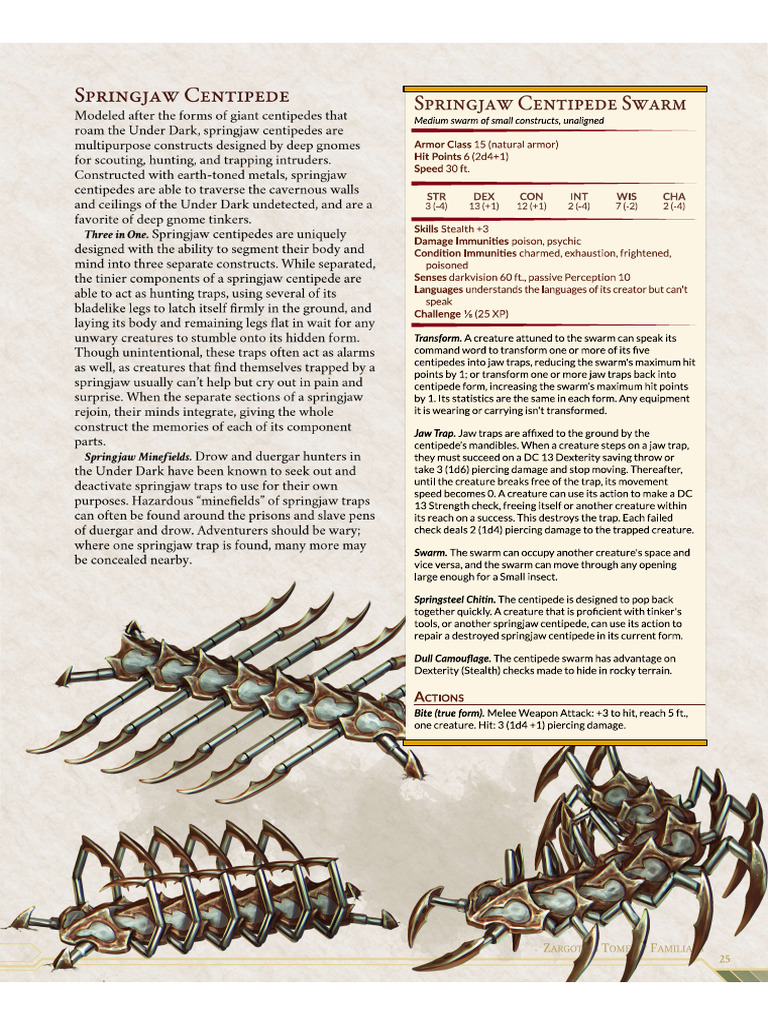 0.125 CONSTRUCT SWARM SpringjawCentipede | PDF