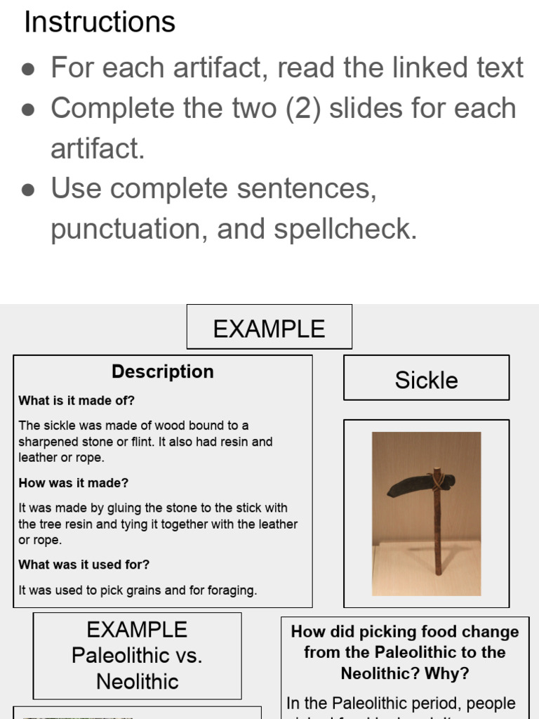 Gabriel Oxley - L2 ENGLISH Neolithic End of Unit Mini Project | PDF
