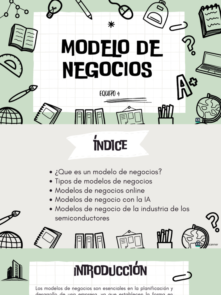 Modelo de Negocios Empresas | PDF | Modelo de negocio | Inteligencia ...