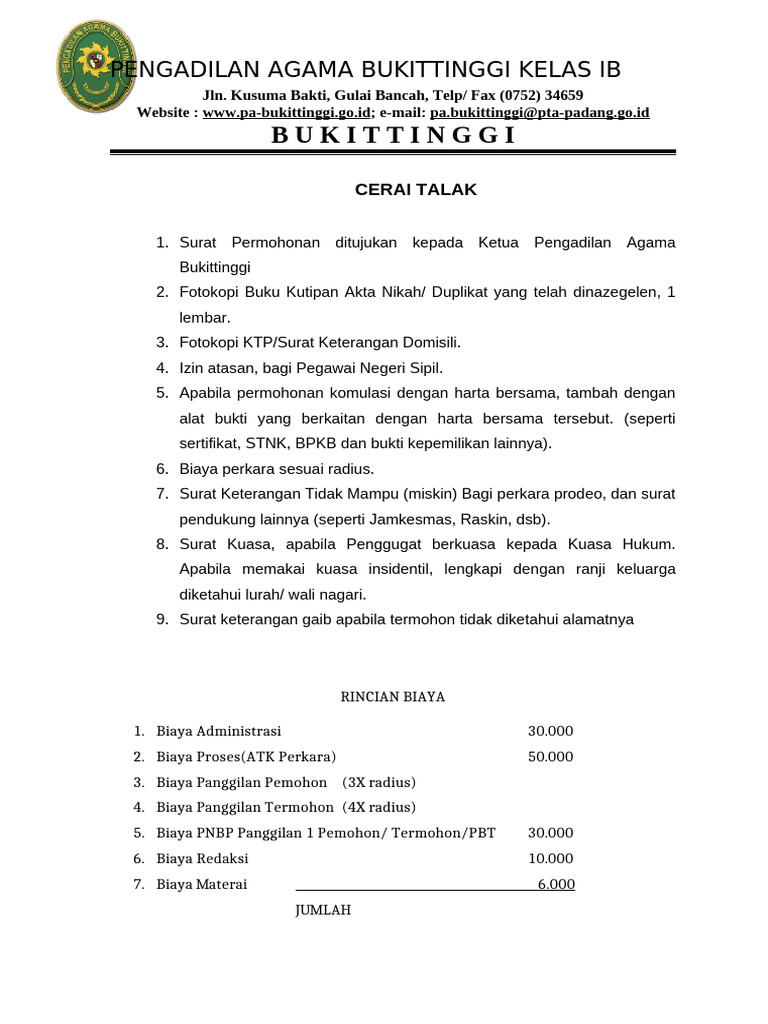 Cerai Talak | PDF