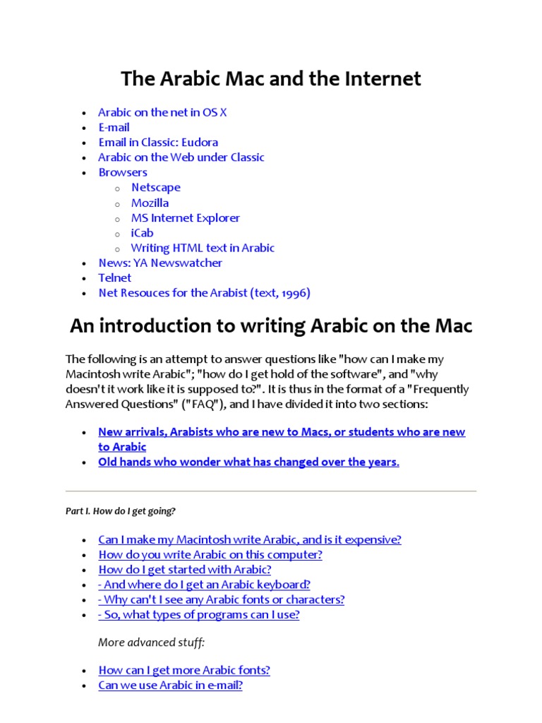 Arabic writer for mac