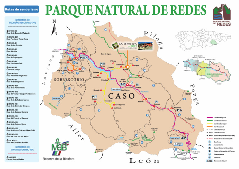 Mapa Rutas Parque de Redes Asturias | PDF