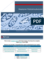 Biopolymer-Polyhydroxybutyrate - Patent and Technology Report - Key Players, Innovators and Industry Analysis