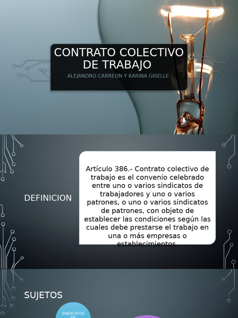 Contrato Colectivo de Trabajo | PDF