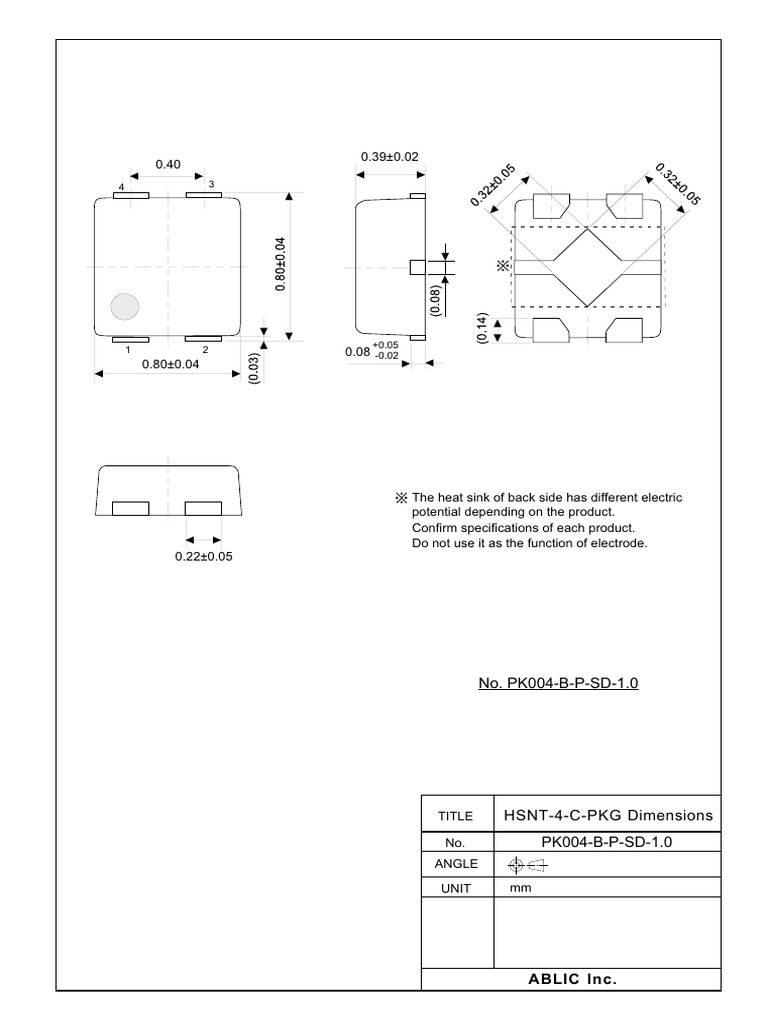No. PK004-B-P-SD-1.0: The Information Herein Is Subject To Change ...