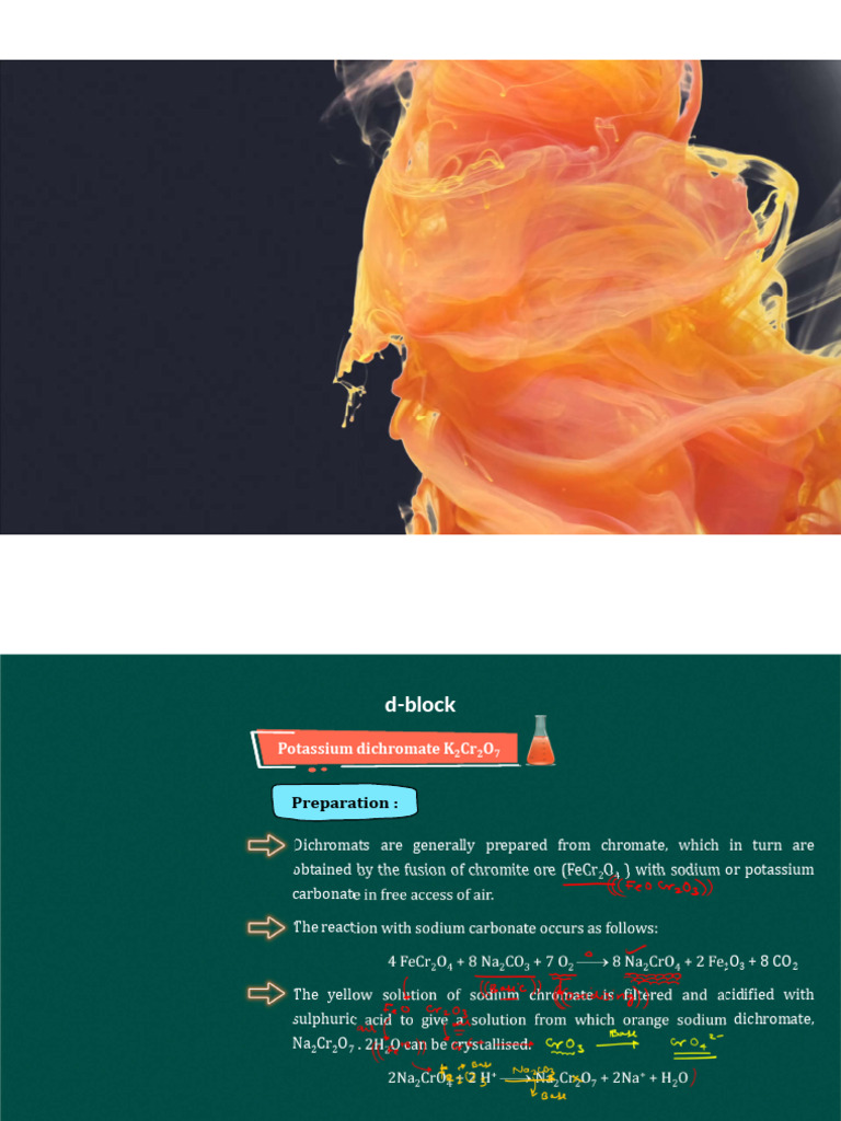 D Block (Potassium Dichromate K2Cr2O7) | PDF