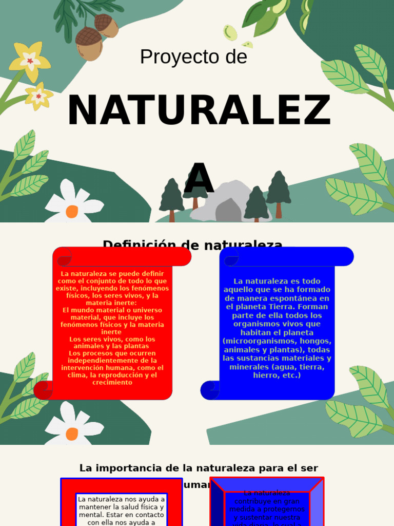 Presentación Proyecto Naturaleza | PDF
