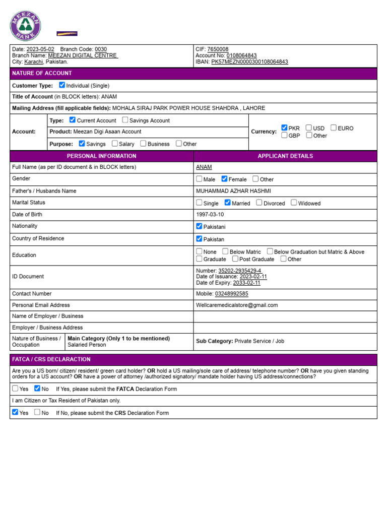 Anum Bank | PDF