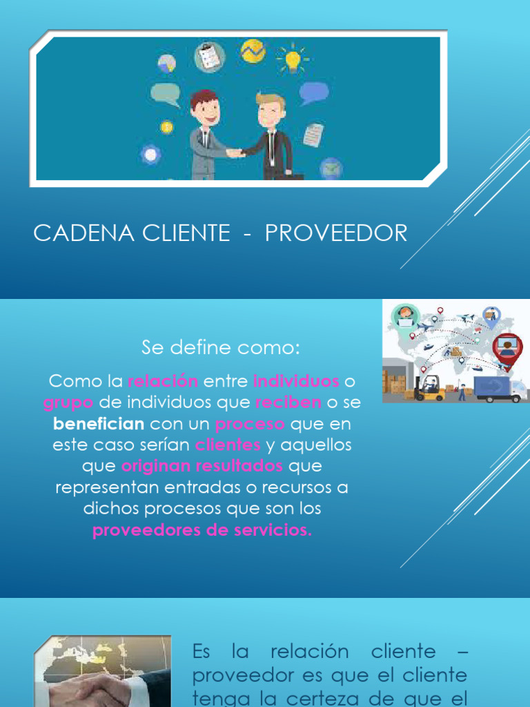 1.3 Cadena Cliente Proveedor | PDF | Cadena de suministro | Business