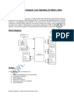 Traffic Density Analyzer Cum Signaling For Metro Cities