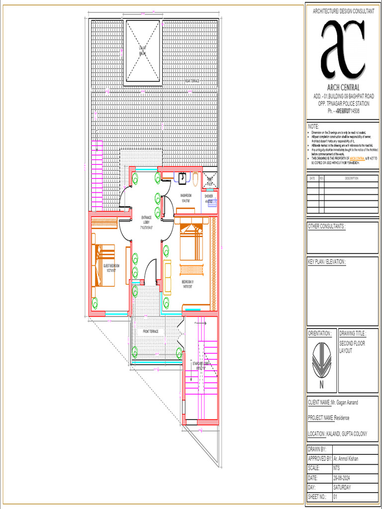 03 Second Floor Layout For MR - Gagan Anand | PDF