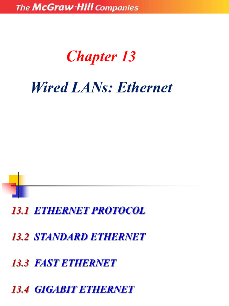 Wired Lans: Ethernet | PDF
