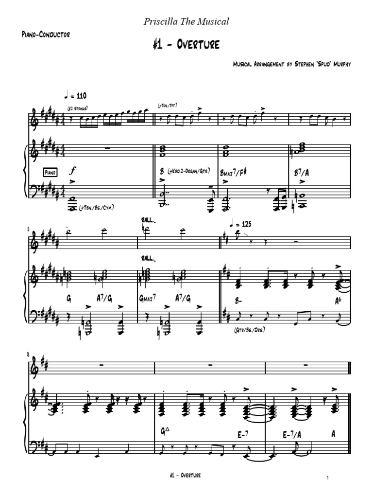 PC - Overture, It's Raining Men | PDF | Musical Techniques