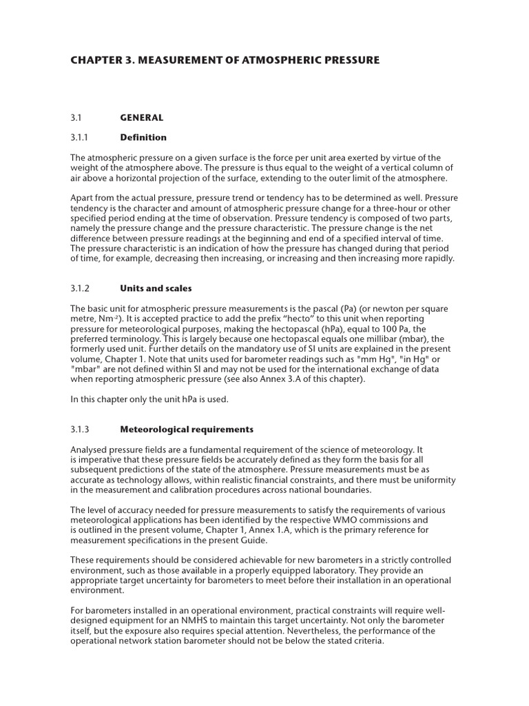 Barometers | PDF