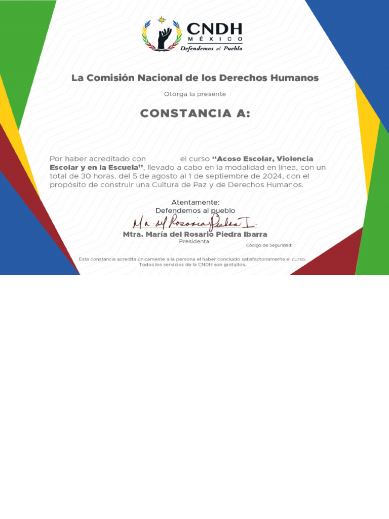 Alexis Leon Martinez CNDH constancia PDF