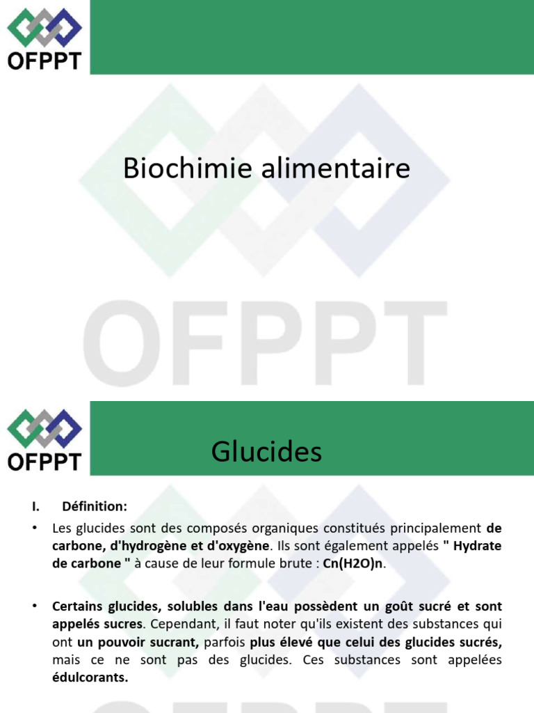 Biochimie Alimentaire -2023 1 | PDF