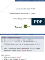 Part 4: Conditional Random Fields: Sebastian Nowozin and Christoph H. Lampert