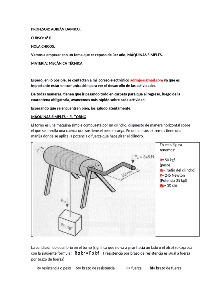 Máquinas Simples Pdf
