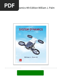 Get System Dynamics 4th Edition William J. Palm Free All Chapters