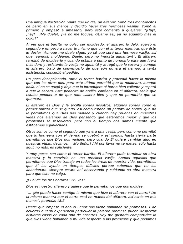 Predica Mari Un Lugar Incómodo Final | PDF