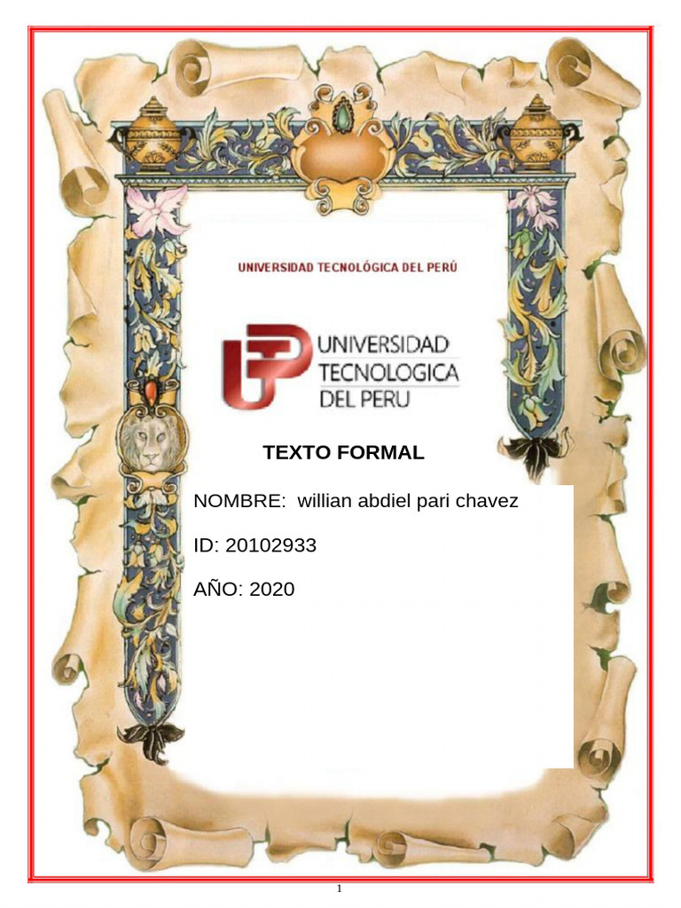 Texto Formal | PDF