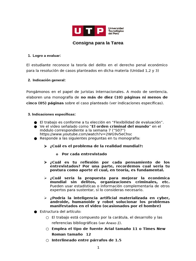 Tarea - Derecho Penal Economico | PDF | Plagio | Estilo apa