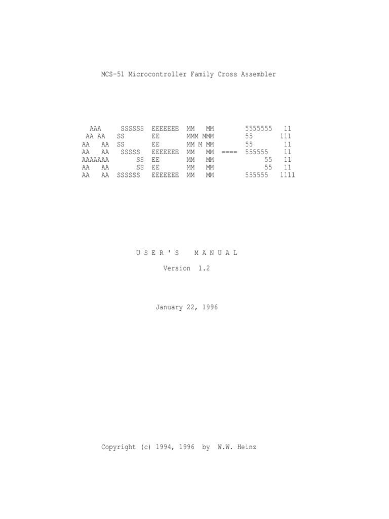 Asem 51 | PDF | Assembly Language | Command Line Interface