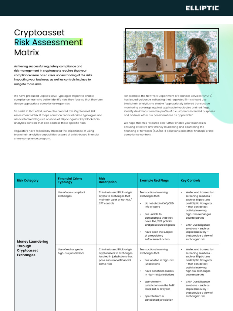 Elliptic Typologies Risk Assessment Matrix | PDF